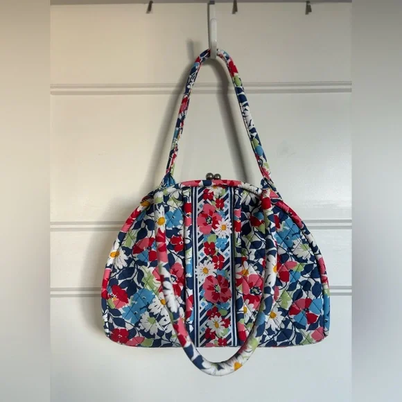 Farm Rio Style VERA BRADLEY SUMMER COTTAGE Eloise shoulder bag - Picture 2 of 8